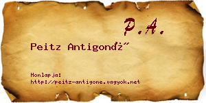 Peitz Antigoné névjegykártya